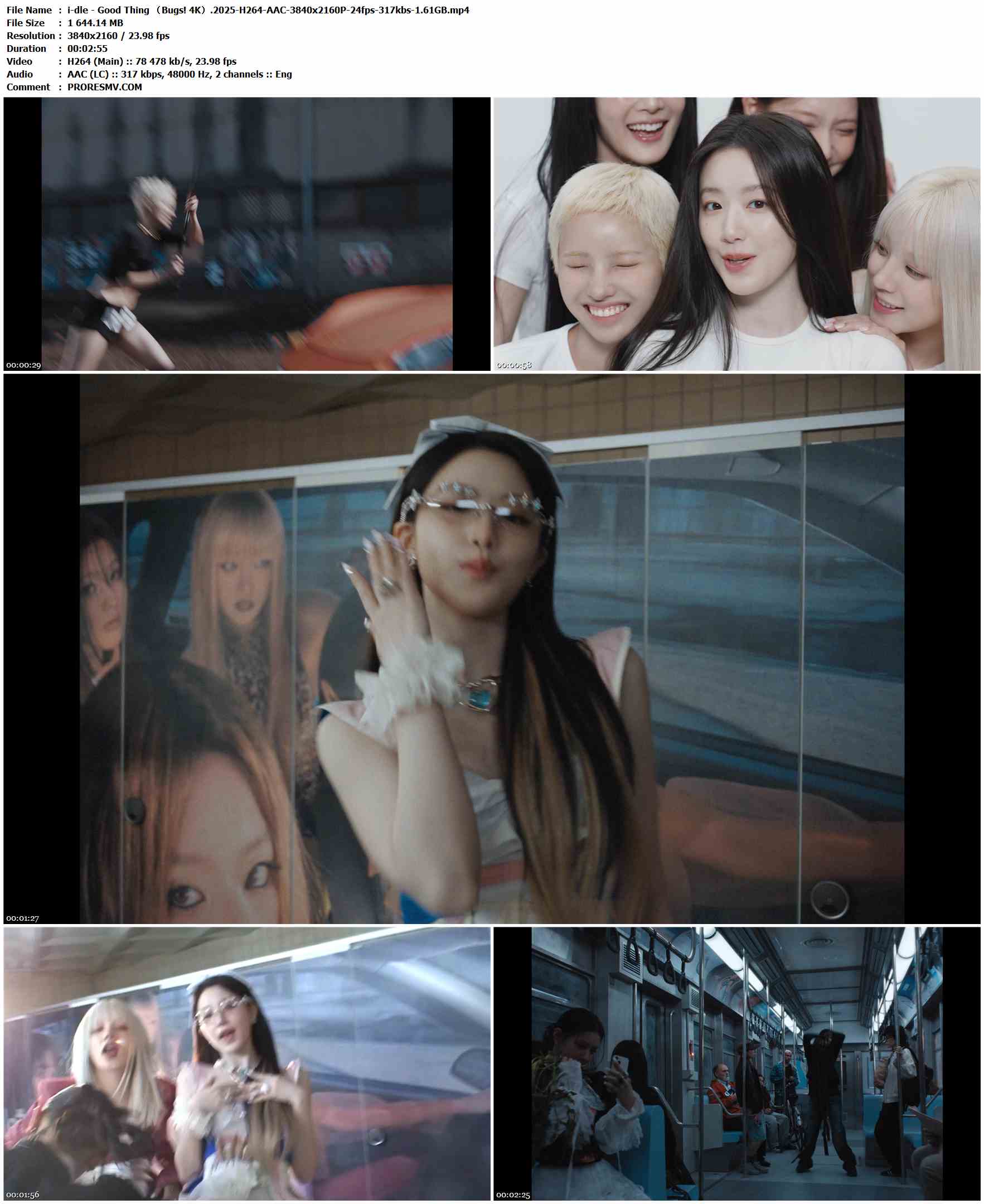 i-dle - Good Thing （Bugs! 4K）.2025-H264-AAC-3840x2160P-24fps-317kbs-1.61GB官方MV_高清MV